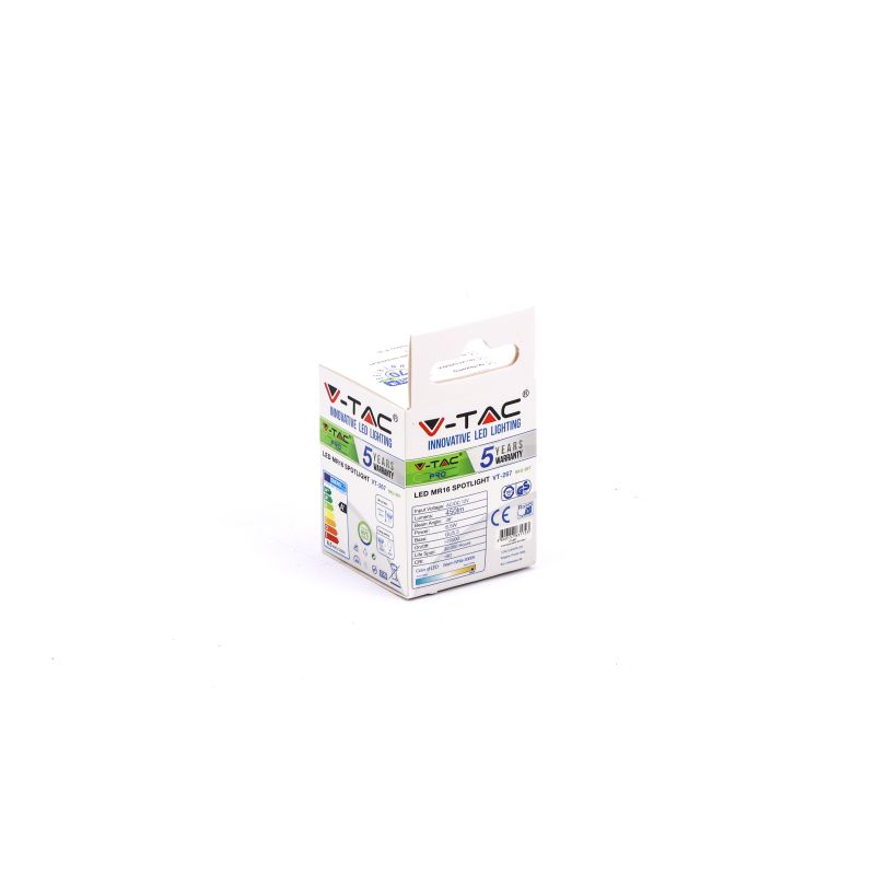 LED Spotlight SAMSUNG CHIP - GU5.3 6W MR16 Riple Plastic 38В° 3000K