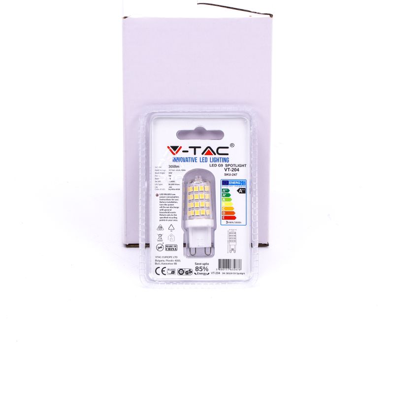 LED Spotlight SAMSUNG CHIP - G9 3W Plastic 4000K