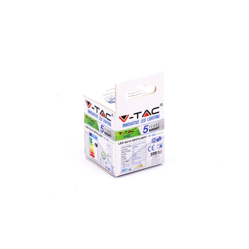 LED Spotlight SAMSUNG CHIP - GU10 4.5W Smooth Plastic 110В°D 6400K