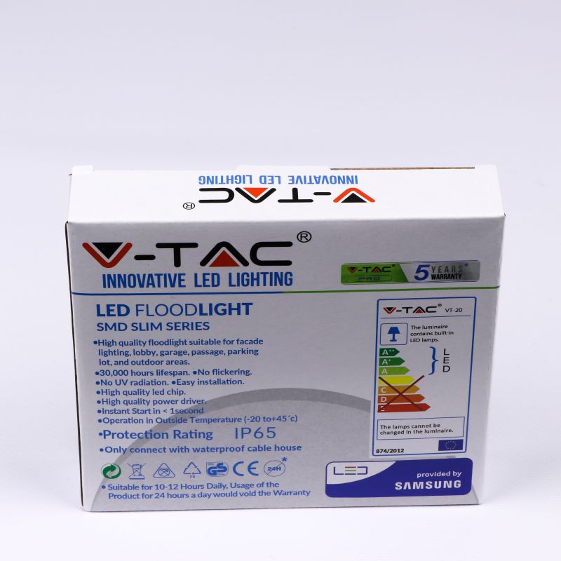 20W LED Floodlight SMD SAMSUNG CHIP Grey Body 6400K