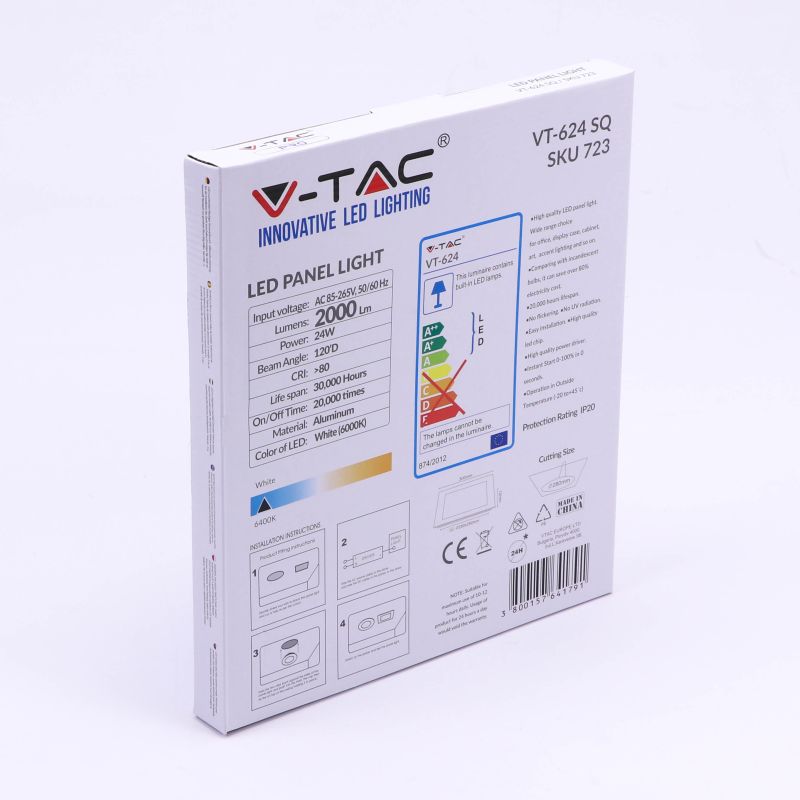 24W LED Panel Premium SAMSUNG CHIP Square 6400K