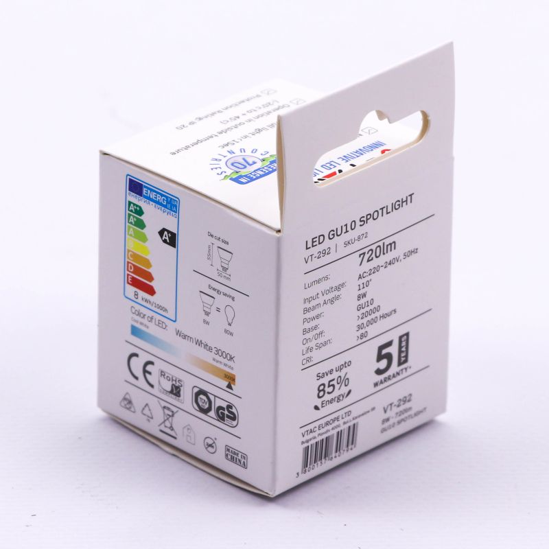 LED Spotlight SAMSUNG CHIP - GU10 7.5W 110В° With Lens 3000K