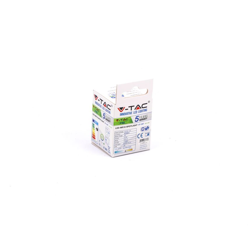 LED Spotlight SAMSUNG CHIP - GU5.3 6W MR16 Riple Plastic 38В° 4000K