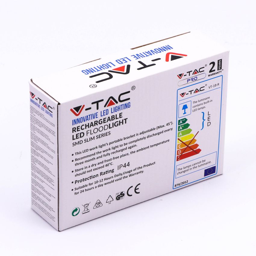 10W LED Floodlight Rechargeable SAMSUNG CHIP USB + SOS Function IP44 4000