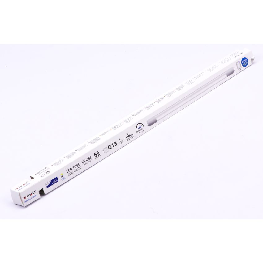 LED Tube SAMSUNG CHIP - 60cm 7.5W G13 Nano Plastic Rotatable Рђ++ 4000K 