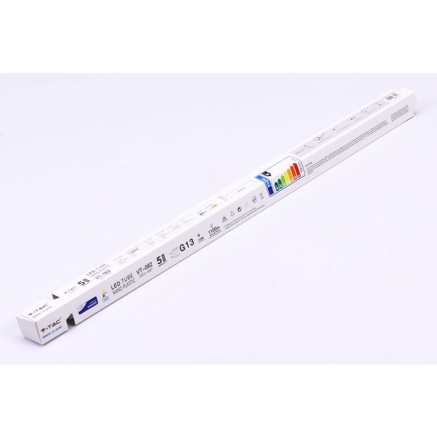 LED Tube SAMSUNG CHIP - 60cm 7.5W G13 Nano Plastic Rotatable Рђ++ 6400K 