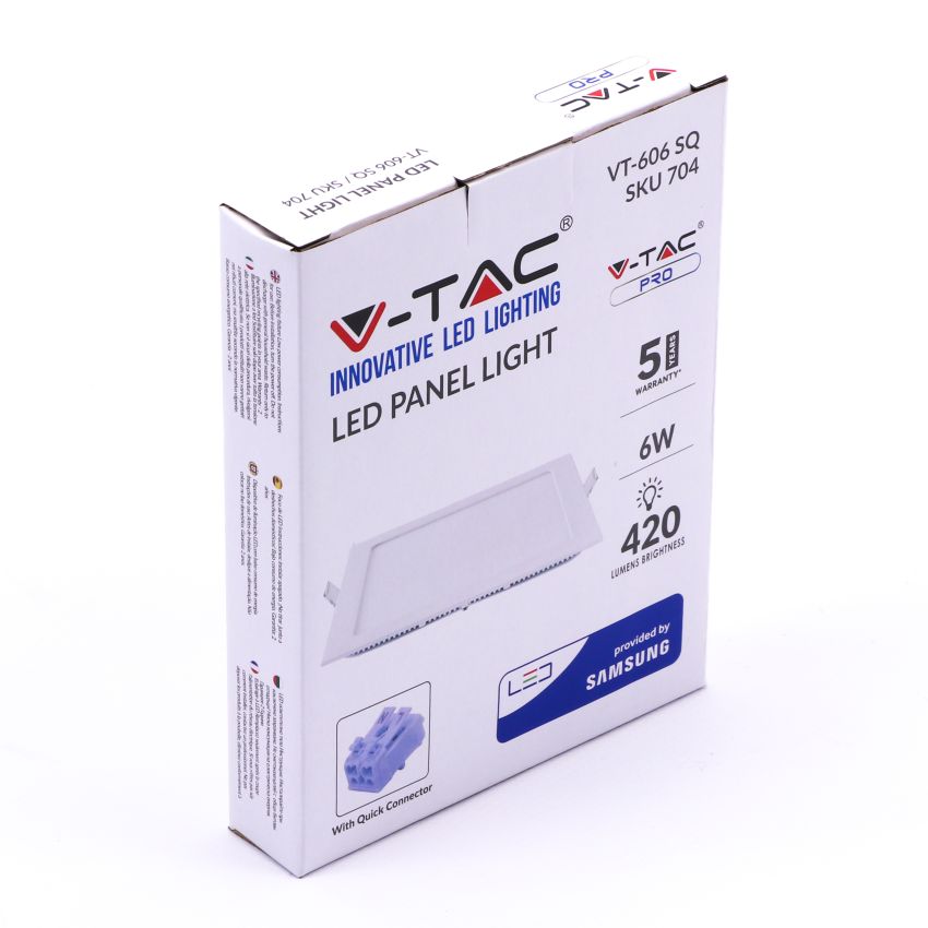 6W LED Panel Premium SAMSUNG CHIP Square 4000K