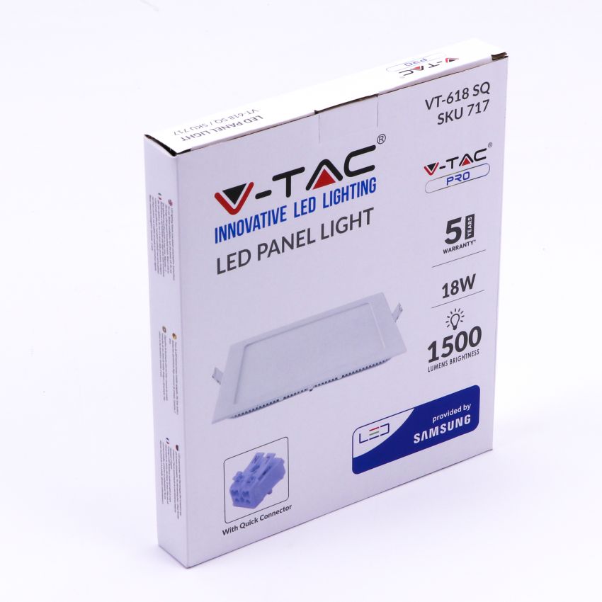 18W LED Panel Premium SAMSUNG CHIP Square 6400K