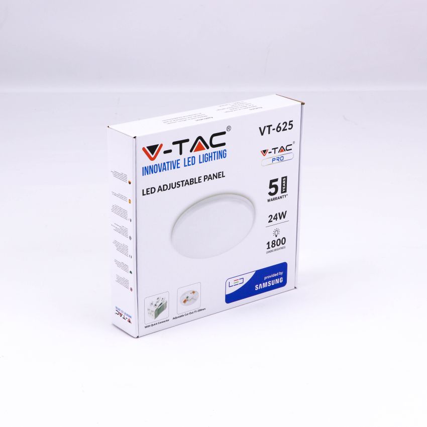 24W LED Adjustable Panel SAMSUNG CHIP Round 4000K